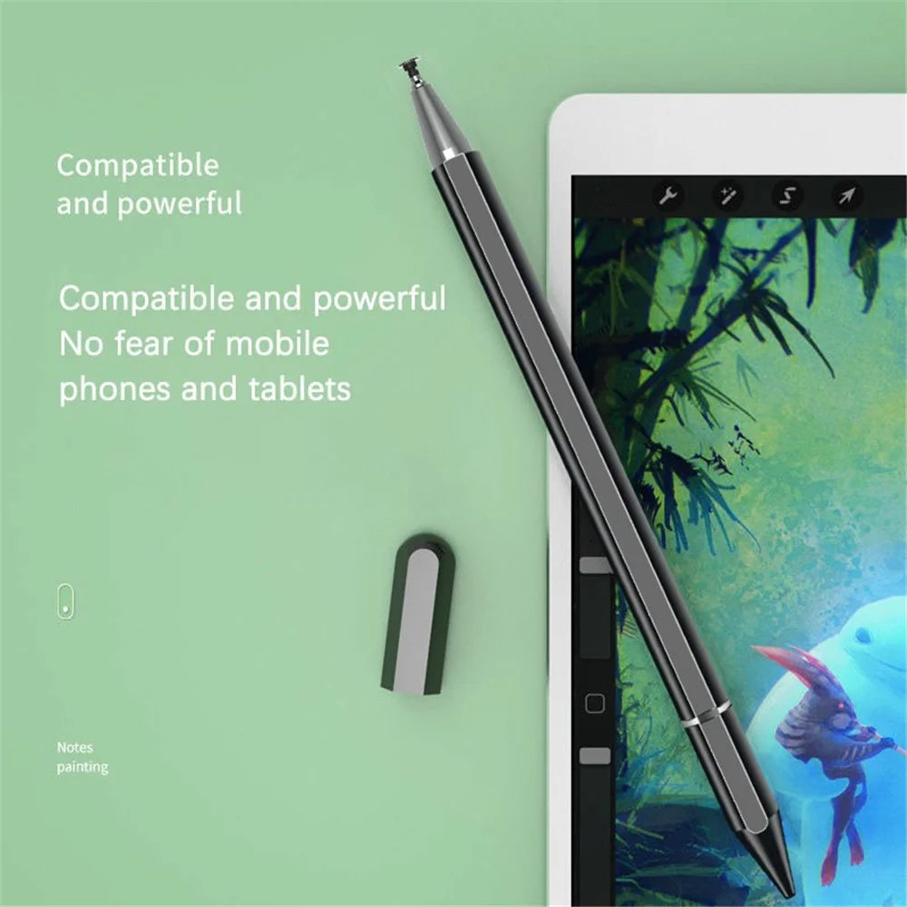JB06 2 in 1 Nano Conductive Cloth Head + Disc Stylus Magnetic Adsorption Passive Touch Screen Pen for Cell Phone Tablet - White - 6