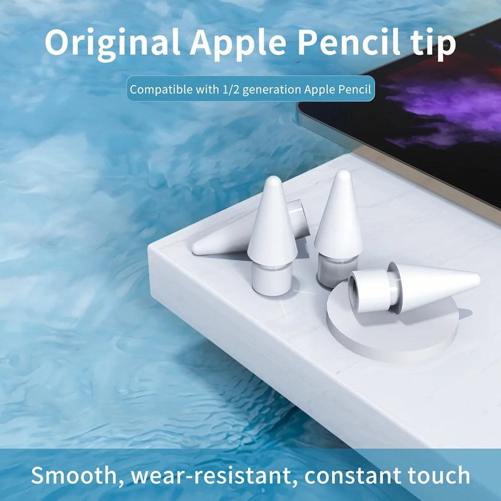 M1 For Apple Pencil (1st and 2nd Generation) Stylus Pen Tip Replacement Touch Screen Pen Nib - 3