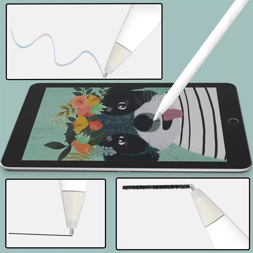 M2 For Apple Pencil (1st and 2nd Generation) Metal Nib Design Stylus Pen Tip Replacement Pen Nib - 6