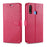 AZNS PU Leather Wallet Mobile Cover for vivo U3/Y19/Y5s - Rose - 1