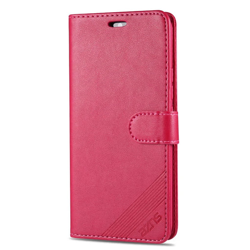 AZNS PU Leather Wallet Mobile Cover for vivo U3/Y19/Y5s - Rose - 2