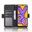 Leather Wallet Phone Cover Shell with Multiple Card-Carrying Slots for Vivo Y20 2020/Y20i - Black - 4