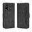Leather Wallet Phone Cover Shell with Multiple Card-Carrying Slots for Vivo Y20 2020/Y20i - Black - 7