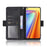 Wallet Stand Leather Case with Multiple Card Slots for Realme 7 / Realme Narzo 20 Pro - Black - 6