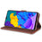 AZNS TPU + PU Leather Phone Protective Case for Vivo Y20/Y20i - Brown - 5