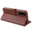 AZNS TPU + PU Leather Phone Protective Case for Vivo Y20/Y20i - Brown - 6
