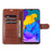 AZNS TPU + PU Leather Phone Protective Case for Vivo Y20/Y20i - Brown - 7