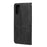 Zipper Pocket Leather Wallet Stand Case for Realme 7 Pro - Black - 4