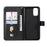 Zipper Pocket Leather Wallet Stand Case for Realme 7 Pro - Black - 5