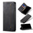 Jeans Cloth Texture Leather Wallet Stand Case for Realme 8/8 Pro - Black - 7