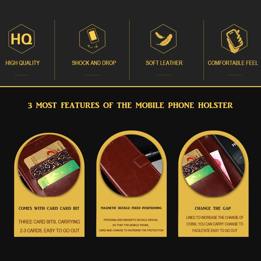 IDEWEI Folio Flip Crazy Horse Texture Leather Casing with Wallet Stand for Realme 8 5G/V13 5G/Narzo 30 5G - Black - 3