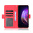 Multiple Card Slots Wallet Mobile Phone Leather Case for vivo V21 5G / 4G Protector Cover - Red - 3