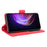Multiple Card Slots Wallet Mobile Phone Leather Case for vivo V21 5G / 4G Protector Cover - Red - 4