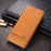 AZNS for vivo V21 4G Stand Wallet Case Auto-absorbed Magnetic Leather Phone Shell - Brown - 2