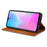 AZNS for vivo V21 4G Stand Wallet Case Auto-absorbed Magnetic Leather Phone Shell - Brown - 3