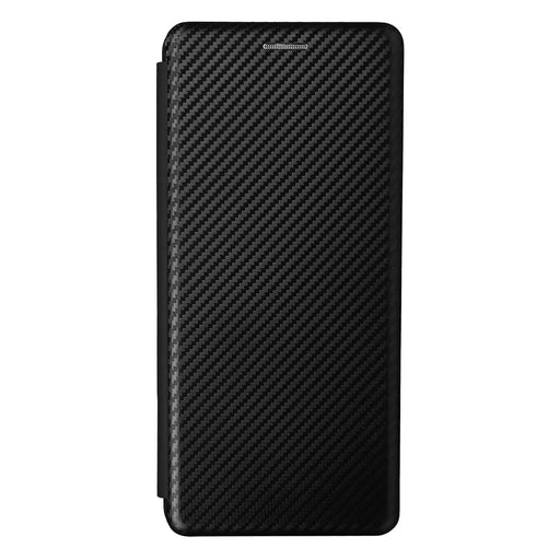 Carbon Fiber Design Durable Shock Absorption Magnetic Leather Case with Card Slot and Ring Strap for vivo X60 Pro 5G (Global) / X60 5G (Curved Screen Version) - Black - 2