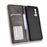 Vintage Style Auto-absorbed Folio Flip Leather Phone Case Shell with Wallet Stand for Realme GT Master - Black - 4