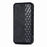 For Realme GT Master PU Leather Case Rhombus Imprint Wallet Stand Phone Cover - Black - 2