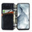 For Realme GT Master PU Leather Case Rhombus Imprint Wallet Stand Phone Cover - Black - 4