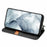 For Realme GT Master PU Leather Case Rhombus Imprint Wallet Stand Phone Cover - Black - 5