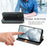 For Realme GT Master PU Leather Case Rhombus Imprint Wallet Stand Phone Cover - Black - 6