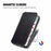 For Realme GT Master PU Leather Case Rhombus Imprint Wallet Stand Phone Cover - Black - 7