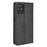 For Realme 8i Retro Textured Surface Shockproof Wallet Stand Well-Protected Phone Leather Case - Black - 3