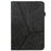 Line Imprinted Anti-Fall Multi-Angle Viewing Stand Folio Flip PU Leather Case with Card Slots and Elastic Band for Realme Pad 10.4 - Black - 2