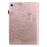 Imprinting Flower Card Slots Stand Design PU Leather Tablet Cover Case for Realme Pad 10.4-inch - Rose Gold - 2