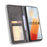 Retro Textured Surface Anti-Drop Phone Leather Case Wallet Stand Cover for vivo iQOO 8 - Black - 4