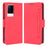 Multiple Card Slot Design Flip Phone Case PU Leather Wallet Cover Protector for vivo iQOO 8 - Red - 1