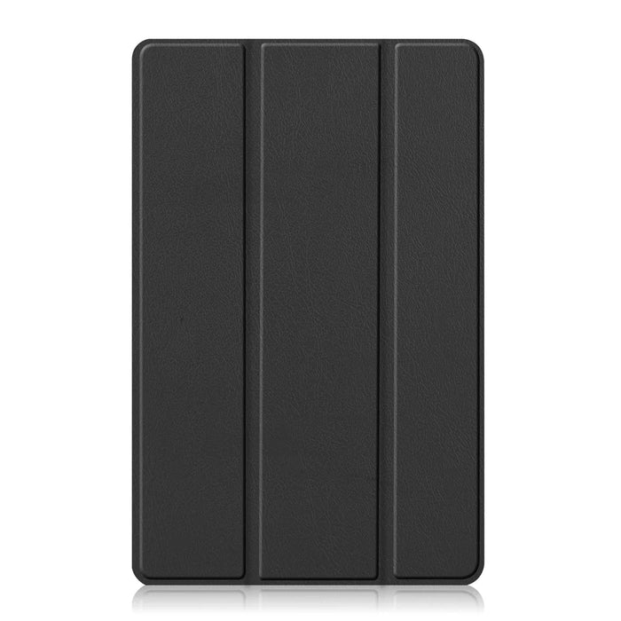 Trifold Stand PU Leather Hard PC Inner Shockproof Protective Tablet Cover for Realme Pad 10.4 - Black - 3
