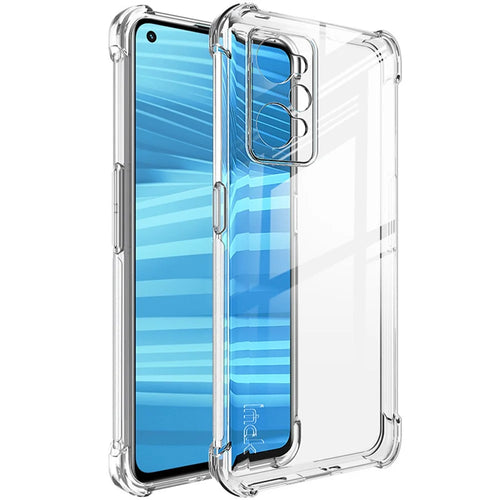 IMAK for Realme GT2 / GT Neo2 5G / GT Neo 3T 5G Enhanced Four Corners Anti-fall Protection Soft TPU Mobile Phone Shell Case with Screen Protector - Transparent - 1