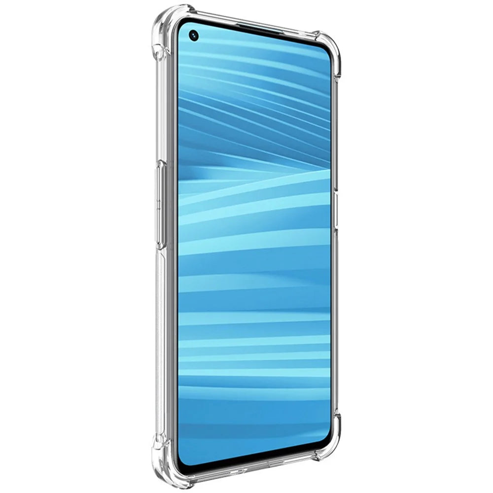 IMAK for Realme GT2 / GT Neo2 5G / GT Neo 3T 5G Enhanced Four Corners Anti-fall Protection Soft TPU Mobile Phone Shell Case with Screen Protector - Transparent - 4