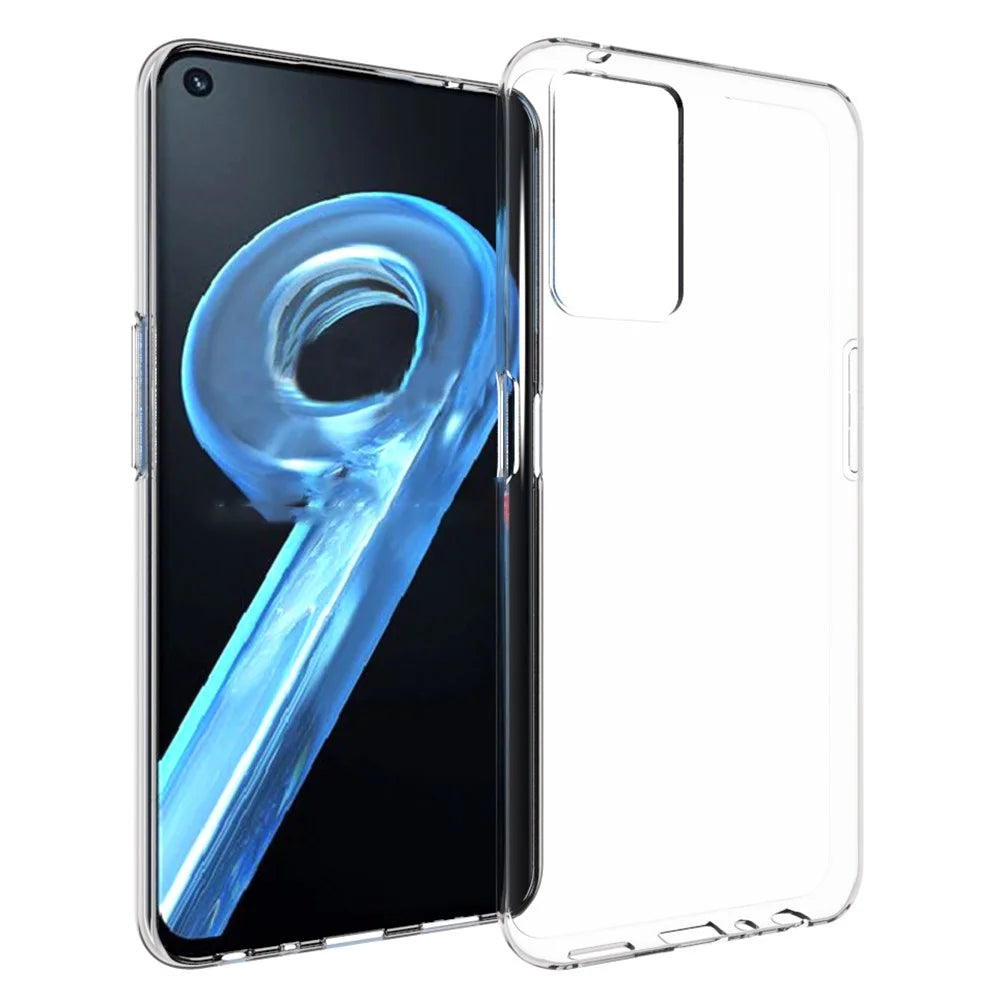10Pcs/Pack Clear Anti-watermark Case for Realme 9i, Soft Durable TPU Drop-proof Back Cover Shell - 1