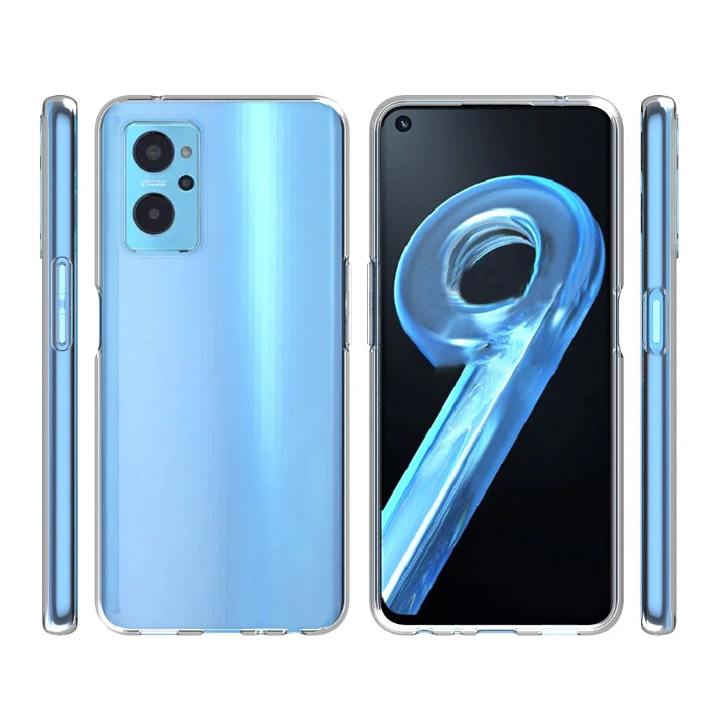 10Pcs/Pack Clear Anti-watermark Case for Realme 9i, Soft Durable TPU Drop-proof Back Cover Shell - 7