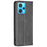 For Realme 9 Pro+ Imprinting Pattern Splicing Design Cover with Card Slots PU Leather + TPU Stand Cell Phone Shell - Black - 3