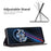 For Realme 9 Pro+ Imprinting Pattern Splicing Design Cover with Card Slots PU Leather + TPU Stand Cell Phone Shell - Black - 4