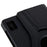 For Realme Pad Mini Wear-resistant Solid Color Leather Tablet Case 360-degree Rotating Protective Cover with Stand Support Horizontal/Vertical View - Black - 7
