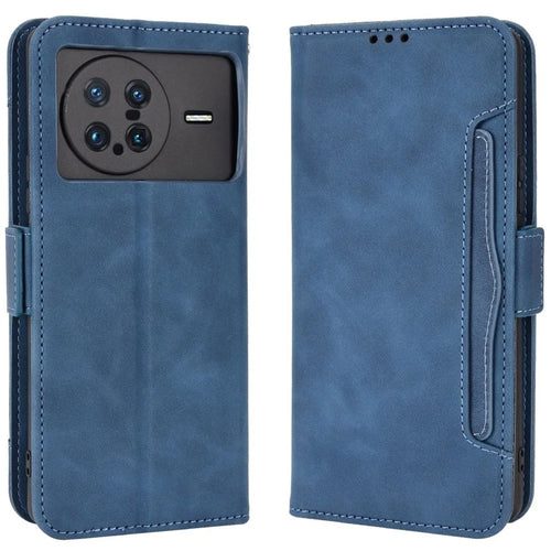 Smartphone Case for vivo X Note, Magnetic Wallet Style Stand Flip PU Leather Phone Cover - Blue - 1
