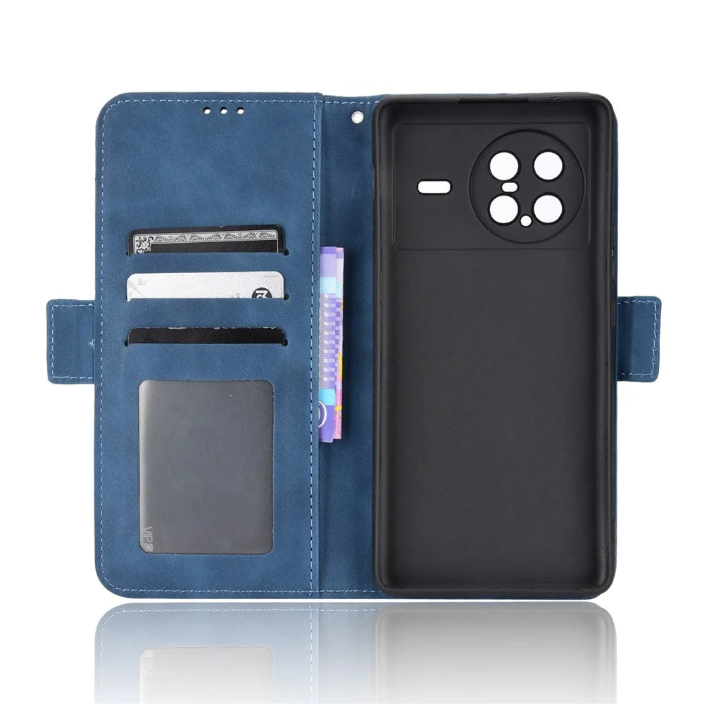 Smartphone Case for vivo X Note, Magnetic Wallet Style Stand Flip PU Leather Phone Cover - Blue - 3