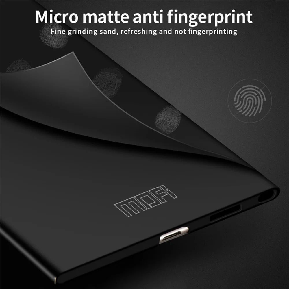 MOFI JK PC Series-1 for Samsung Galaxy S23 Ultra Drop-proof Matte Phone Case Hard PC Anti-wear Phone Cover with Strap - Black - 6