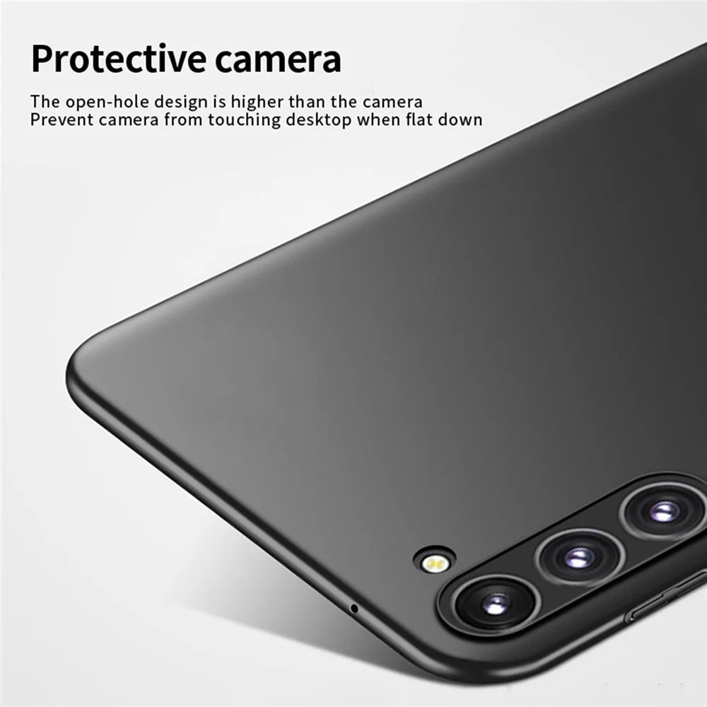 MOFI JK PC Series-1 for Samsung Galaxy S23 Matte Phone Case Hard PC Anti-scratch Back Cover with Strap - Black - 5