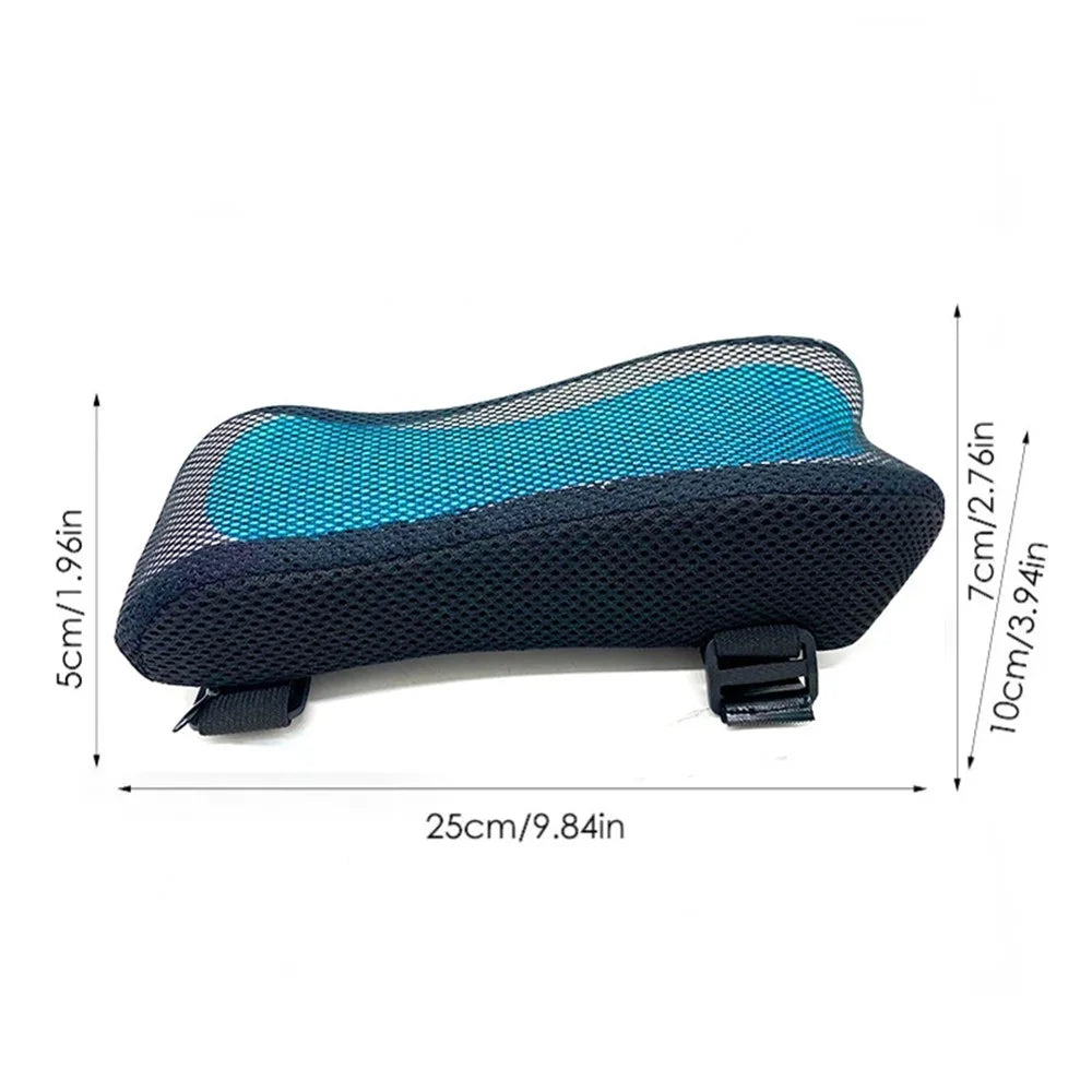 Built-In Gel Sheet Memory Foam Armrest Pad Home Office Seat Armrest Pillow for Wheelchair - 5