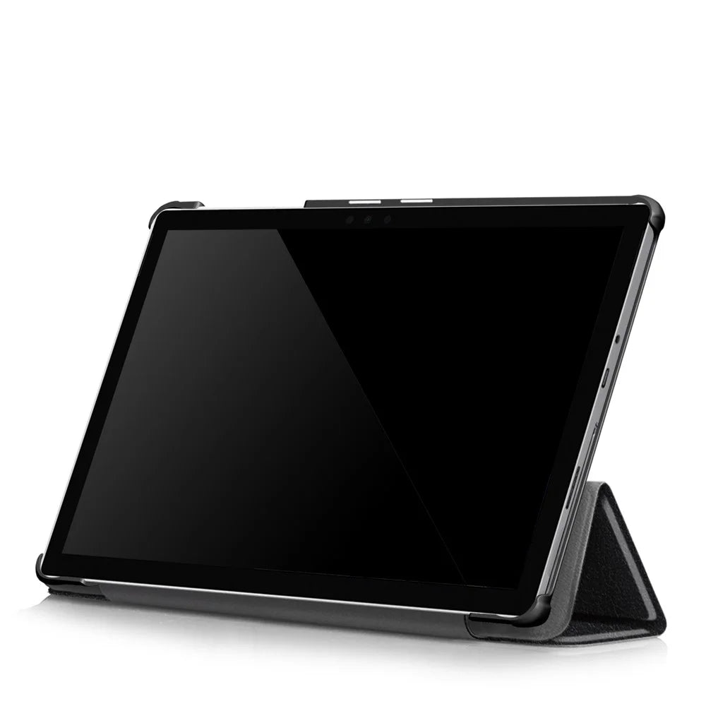 Tri-fold Stand Flip Leather Protective Case for Microsoft Surface Go - Black - 6
