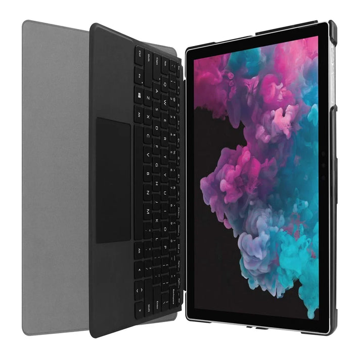 Folio PU Leather Protection Stand Case for Microsoft Surface Pro 7/6/5/4 - Black - 2