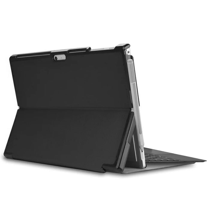 Folio PU Leather Protection Stand Case for Microsoft Surface Pro 7/6/5/4 - Black - 4