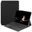 For Microsoft Surface Go / Go 2 / Go 3 / Go 4 Shockproof Case Solid Color PU Leather Stand Tablet Cover with Pen Slot - Black - 1