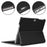 For Microsoft Surface Go / Go 2 / Go 3 / Go 4 Shockproof Case Solid Color PU Leather Stand Tablet Cover with Pen Slot - Black - 6