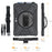 360° Swivel PC + Silicone Kickstand Tablet Shell with Shoulder Strap for Microsoft Surface Go / Go 2  / Go 3 / Go 4 - Black - 1